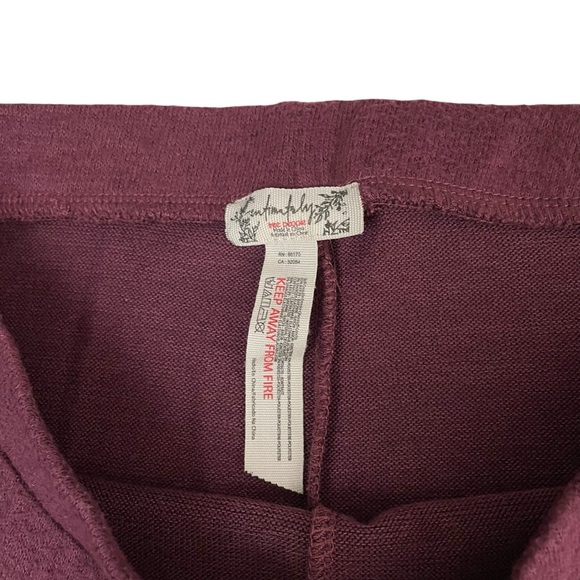 Free People Intimately Knit Stretch Legging Maroon - Picture 4 of 6